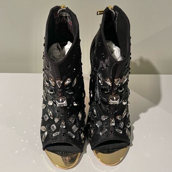 TED BAKER Spisey Embellished Open Toe Ankle Bootie - Picture 5 of 11